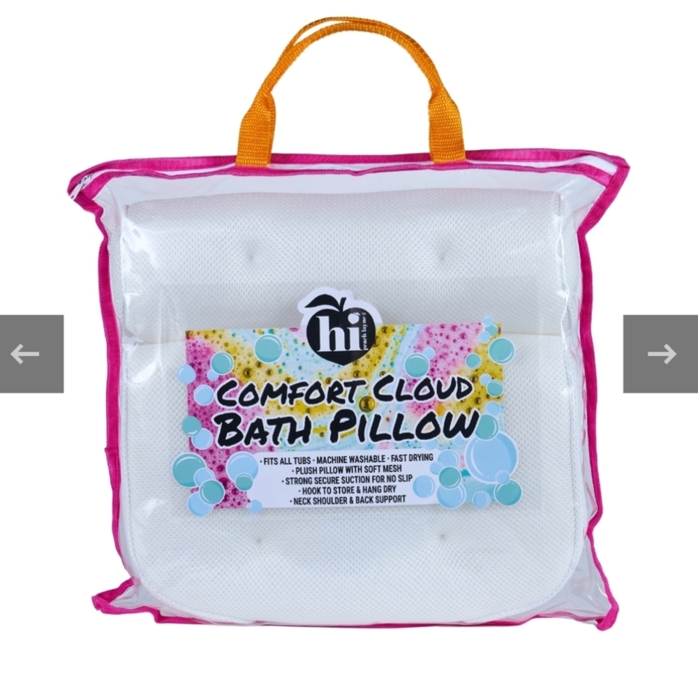 Hi Peach Layne Cloud Comfort Bath Pillow